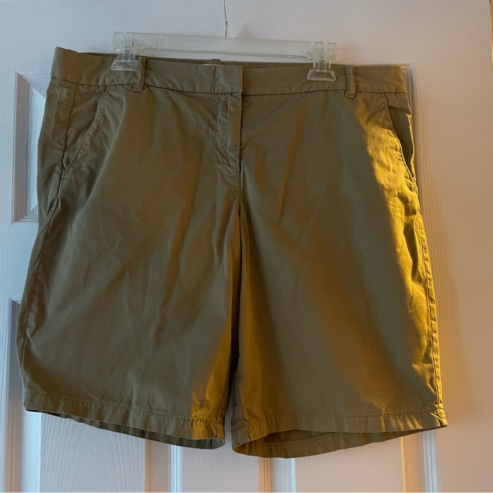Dark Khaki J Crew Bermuda Shorts